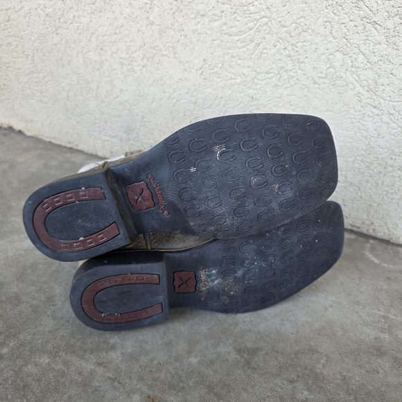 Twisted X Boots Western Cowboy Kids Bomber White Sz 2M - Picture 4 of 9